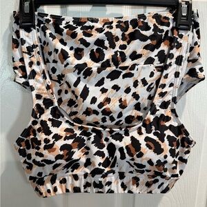 Leopard Print 2pc Bathing Suit